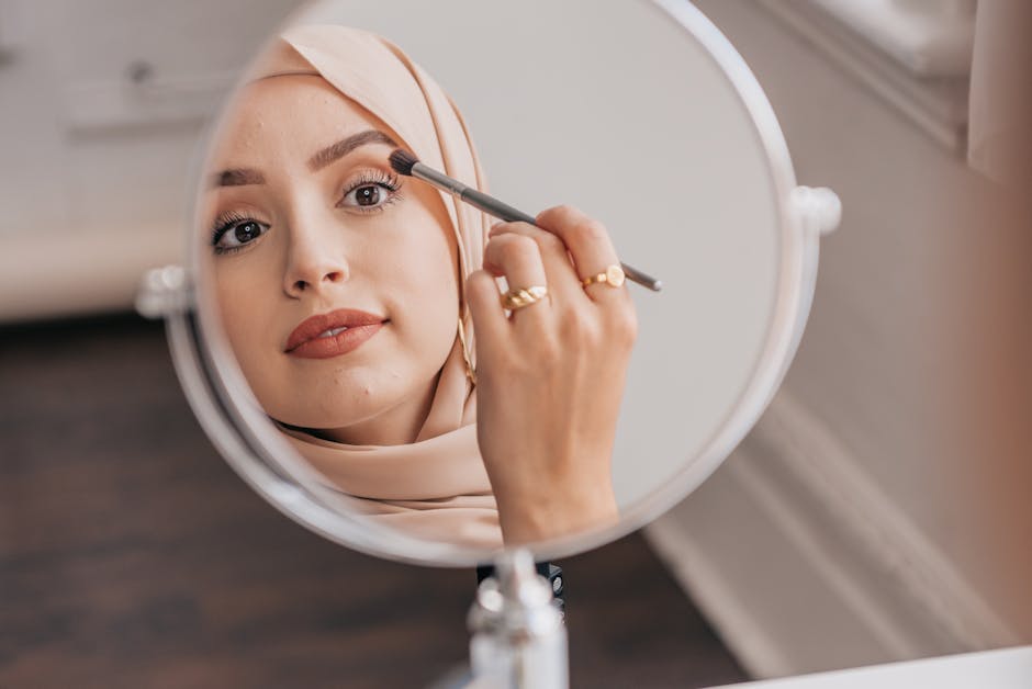 makeup routine